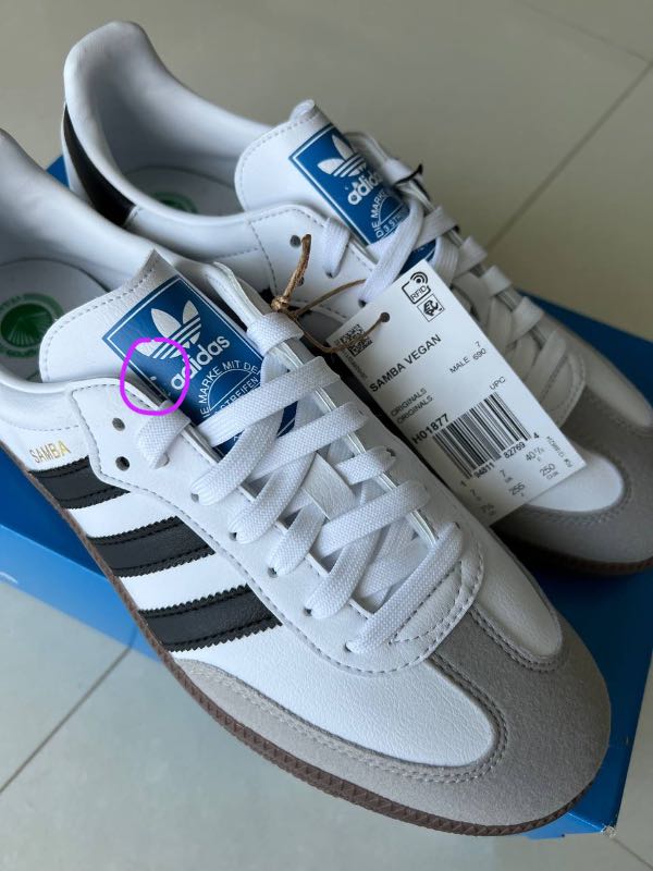adidas gazelle silver green womens adidas Samba Vegan White Gum – YankeeKicks Online main image 0