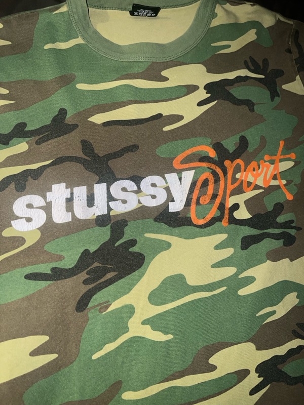 Stussy Sport Script Tee Camo Shop Authentic at SASOM