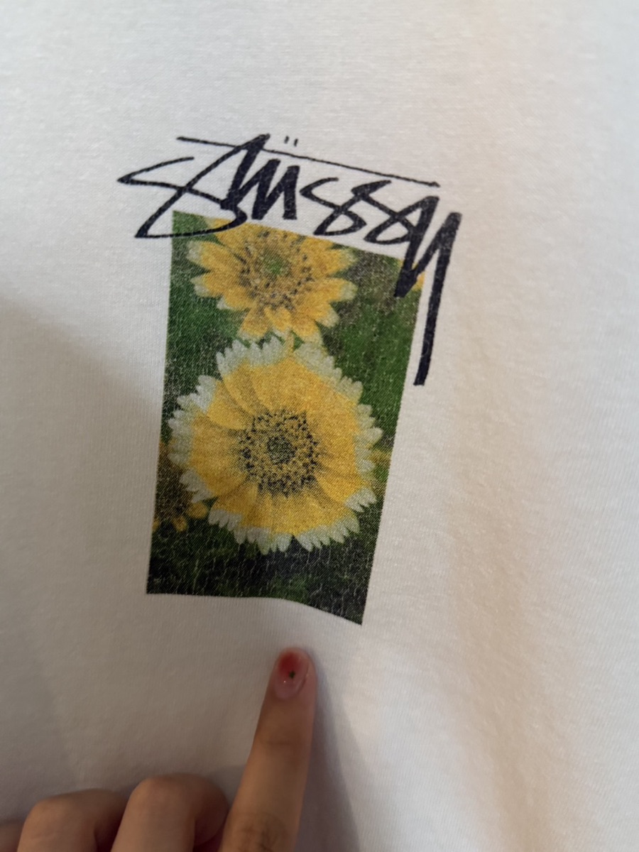 ★人気★【STUSSY】★FLOWER GRID PIGMENT DYED TE.E★ Buy Stussy Flower Grid Pigment Dyed LS Tee Natural | SASOM