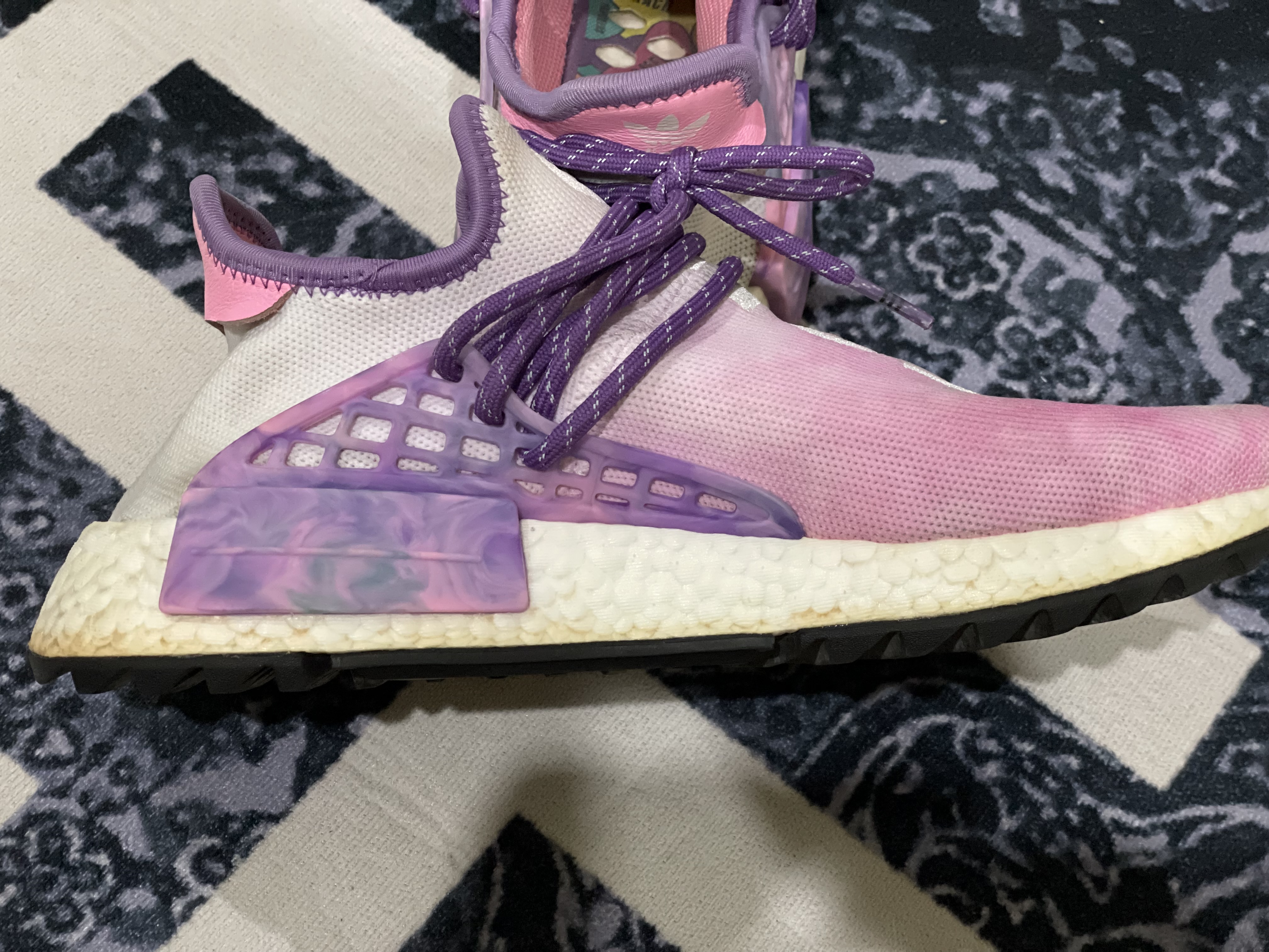 Race Nmd Pharrell Human Race Pink Glow Nmd Pharrell Holi Festival