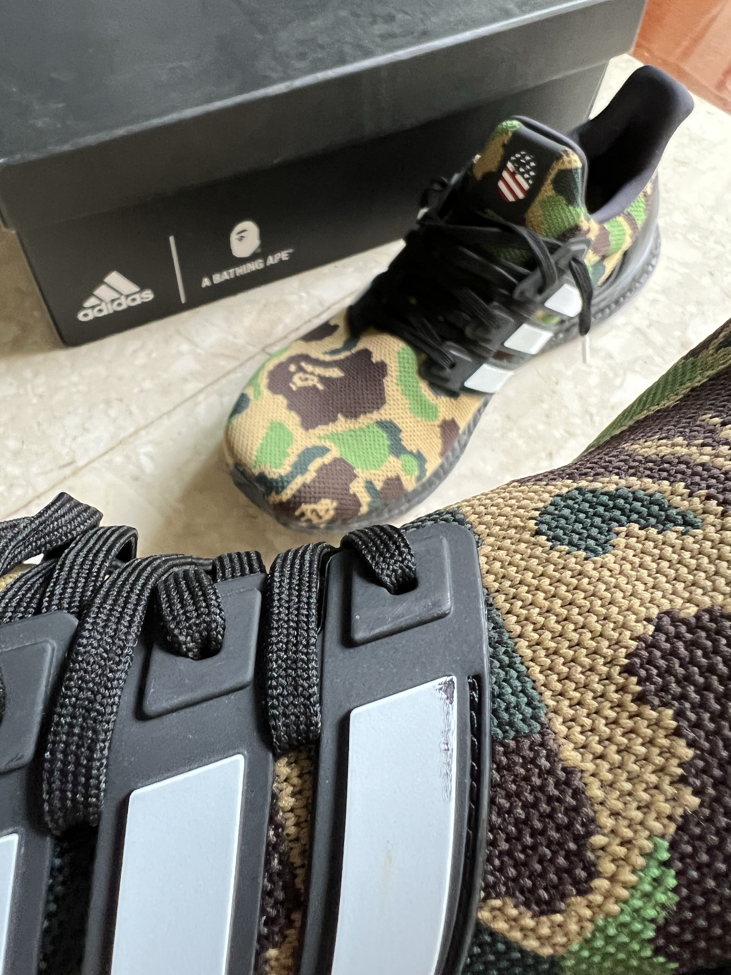 ultra boost bape on feet