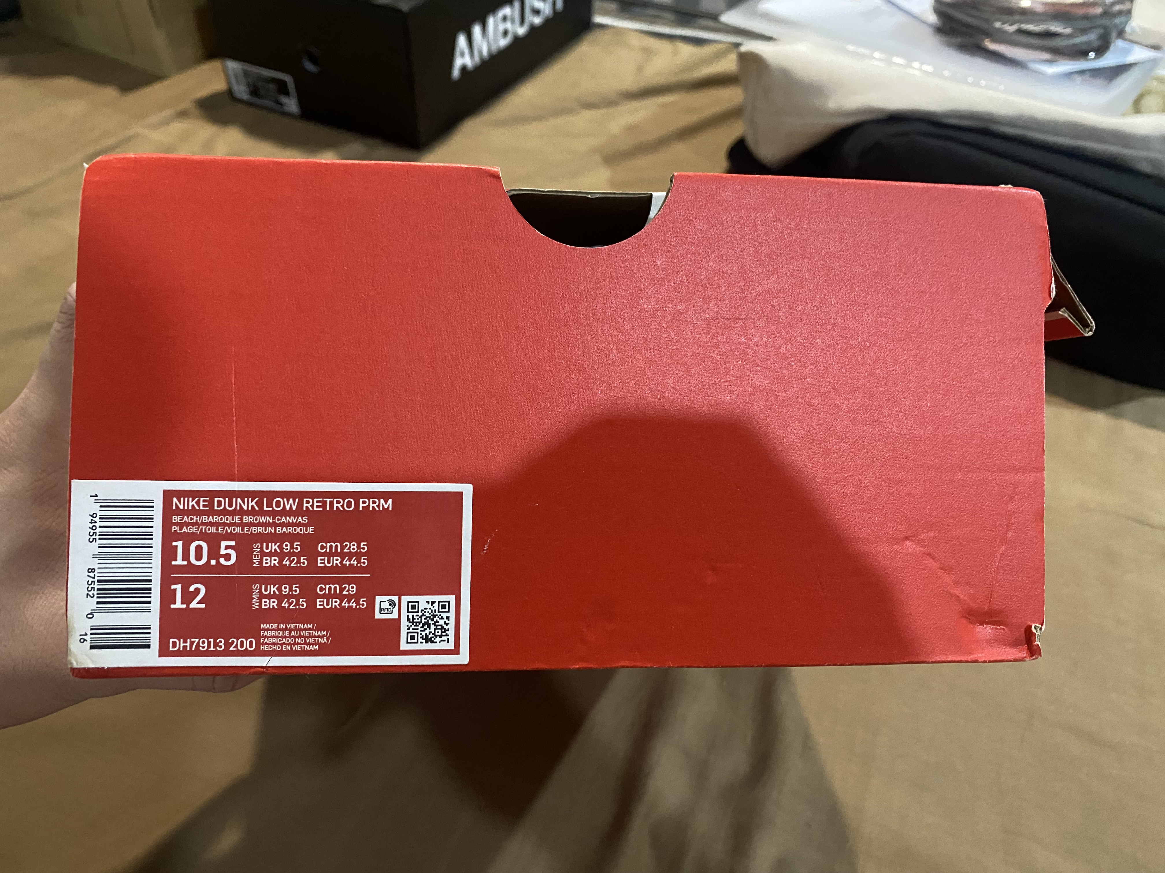 nike us 9.5 in cm