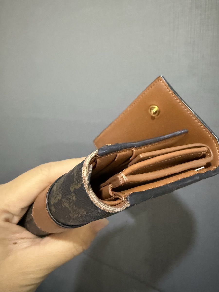 【日常が輝く】CELINE SMALL TRIFOLD WALLET IN TRIOMPHE CANVAS Celine Triomphe Wallet Review - The Velvet Life
